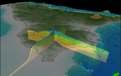 Immagine del modello 3D di distribuzione delle acque profonde nel sottosuolo della Sicilia meridionale