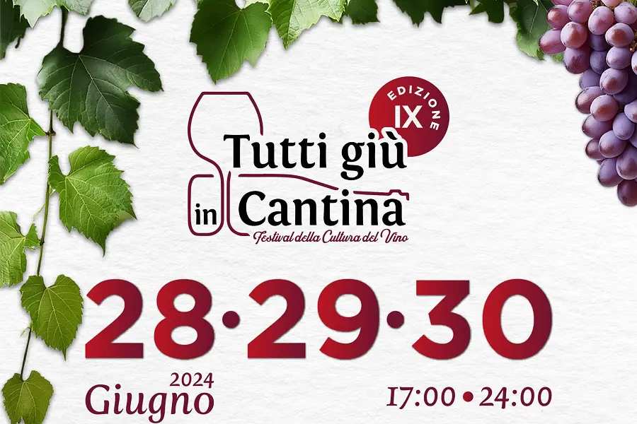 Torna “Tutti giù in Cantina”, il Festival della Cultura del Vino, presso la sede CREA di Velletri ( via Cantina Sperimentale), da venerdì 28 a domenica 30 giugno